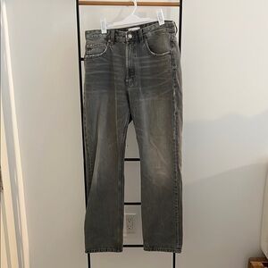 Zara Grey Straight Leg Jeans